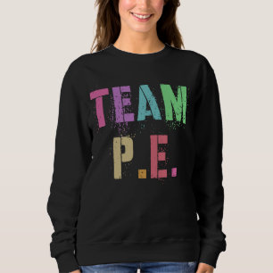 Retro TEAM Turn Crew Sportlehrer Körpererziehung Sweatshirt