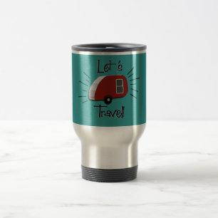 Retro Teardrop-Camper-Tasse Reisebecher