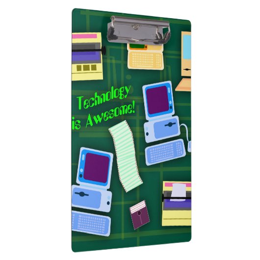 Retro Tech ist fantastisch Klemmbrett (Rechts)