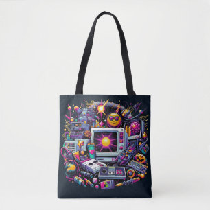 Retro Tech Playground: Nostalgische Odyssey der 90 Tasche