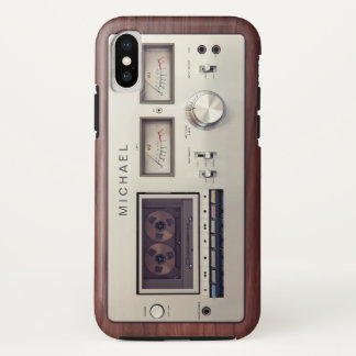 Retro Tech Vintag Stereo Recorder Holzschrank Case-Mate iPhone Hülle