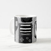 Retro-Technologie Kaffeetasse (Vorderseite Links)