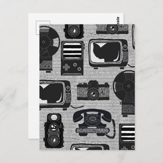 Retro-Technologie Postkarte (Vorne/Hinten)