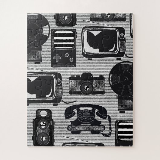 Retro-Technologie Puzzle (Vertikal)