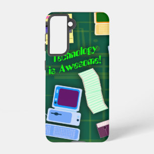 Retro Technology Fun Cartoon Art Salute Samsung Galaxy Hülle