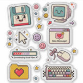 Retro Technology Sticker Sheet (Vorderseite)