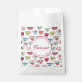 Retro Tee Party Babydusche Geschenktütchen (Vorderseite)