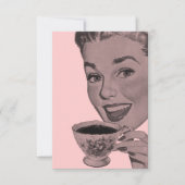 Retro Tee Party V2 Einladung (Vorderseite)