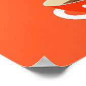 Retro Tee Party Vintage Teebecher Poster (Ecke)