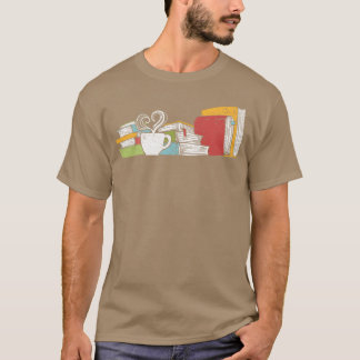 Retro Tee und Buchlesen