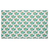 retro Teekannen Muster Stoff (Fat Quarter (45,7 x 55,9 cm))