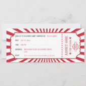 Retro-Teekonzept Babydusche Einladung (Rückseite)