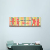 Retro-Teen-Disco-Tanz-Geburtstagsbanner Banner (Messeveranstaltung)