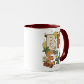 Retro-Teepflanzen-Design Tasse (VorderseiteRechts)