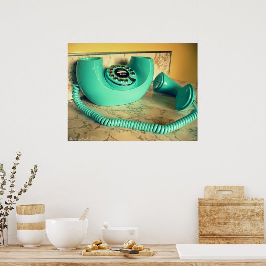 Retro-Telefon 2 Poster (Küche)