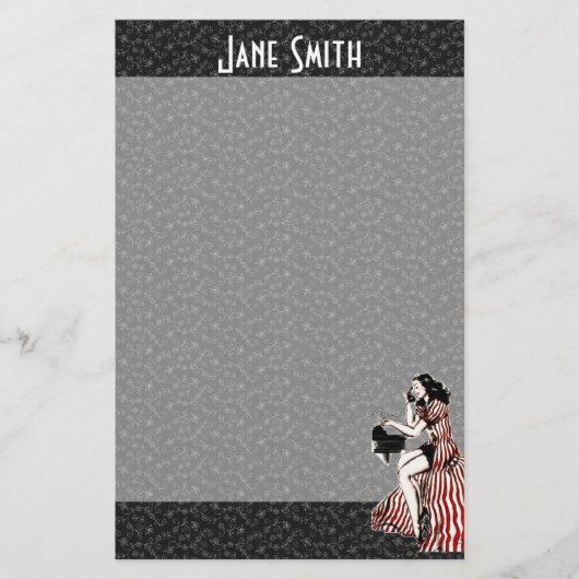 Retro Telefon-Anrufer Briefpapier (Vorderseite)