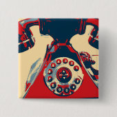 Retro-Telefon Button (Vorderseite)