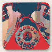 Retro-Telefon-Getränkekasten Getränkeuntersetzer (Vorderseite)