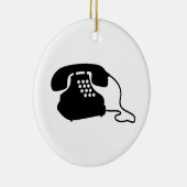 Retro Telefon Keramik Ornament (Rechts)