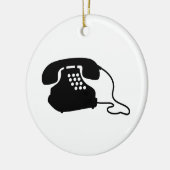Retro Telefon Keramik Ornament (Links)
