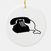 Retro Telefon Keramik Ornament (Hinten)