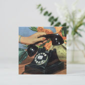 Retro-Telefon mit Rotary-Wählverbindung, Vintages (Stehend Vorderseite)