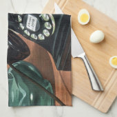 Retro-Telefon mit Rotary-Wählverbindung, Vintages  Geschirrtuch (Viertel Falte)