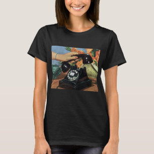 Retro-Telefon mit Wählscheibe, Vintage-Business T-Shirt
