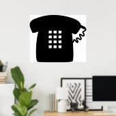 Retro-Telefon Poster (Heimbüro)