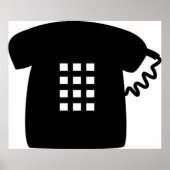 Retro-Telefon Poster (Vorne)