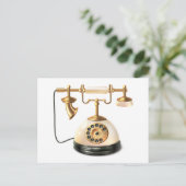 Retro-Telefon Postkarte (Stehend Vorderseite)