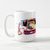 Retro Telefon-Tasse Kaffeetasse (Links)