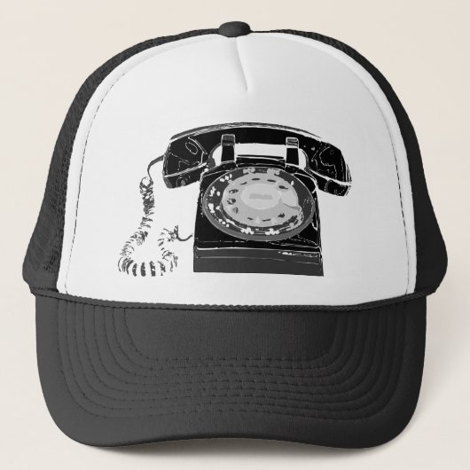 Retro Telefon Truckerkappe (Vorderseite)
