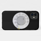 Retro Telefonmobile des Skalatelefons lustiges Case-Mate iPhone Hülle (Rückseite (Horizontal))