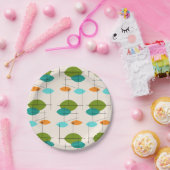 Retro-Teller für atomares mobiles Muster Pappteller (Party)