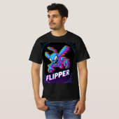 Retro Tempest Flipper Arcade Villain Cartoon Tee (Vorne ganz)