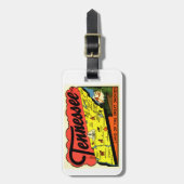 Retro Tennessee Artwork Grüße Große Smokies Gepäckanhänger (Vorderseite vertikal)