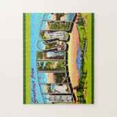 Retro Tennessee Greeting Postcard Puzzle (Vertikal)