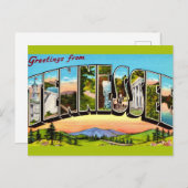 Retro Tennessee Gruß Postkarte (Vorne/Hinten)