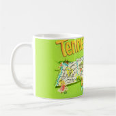 Retro-Tennessee-Postkarten-Tasse Kaffeetasse (Links)