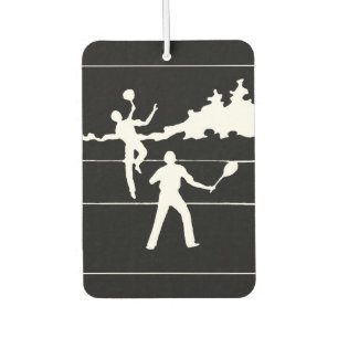 Retro Tennis Silhouette Autolufterfrischer