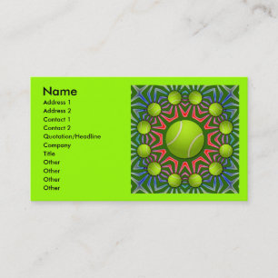 RETRO TENNISBALL-VISITENKARTEN VISITENKARTE