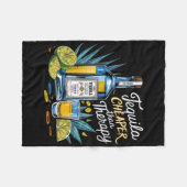 Retro Tequila trinkt Tequila billiger als ein Drit Fleecedecke (Vorderseite (Horizontal))