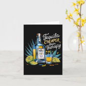 Retro Tequila trinkt Tequila billiger als ein Drit Karte (Gelbe Blume)