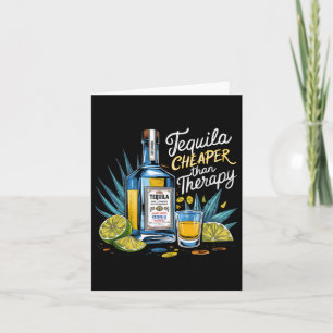 Retro Tequila trinkt Tequila billiger als ein Drit Karte