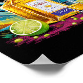 Retro Tequila trinkt Tequila billiger als ein Drit Poster (Ecke)