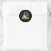 Retro Tequila trinkt Tequila billiger als ein Drit Runder Aufkleber (Tasche)