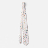 Retro Terazzo Green Orange Necktie Krawatte (Rückseite)