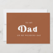 Retro Terracotta Auf meinem Hochzeitstag (Vorderseite)