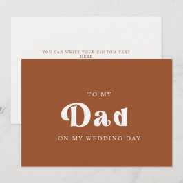 Retro Terracotta Auf meinem Hochzeitstag